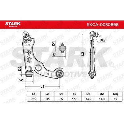 Control Arm Stark SKCA-0050898 SKCA-0050898 - photo 6