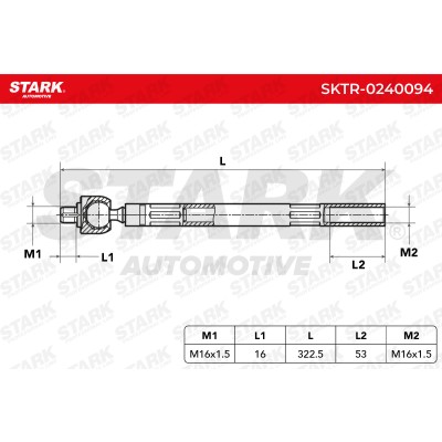 Tie Rod Assembly Stark SKTR-0240094 SKTR-0240094 - photo 6