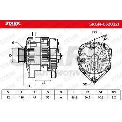Alternator Stark SKGN-0320321 SKGN-0320321 - photo 8
