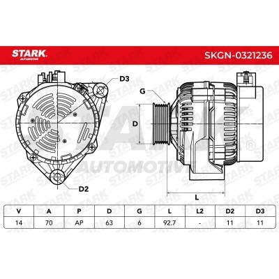 Alternator Stark SKGN-0321236 SKGN-0321236 - photo 8