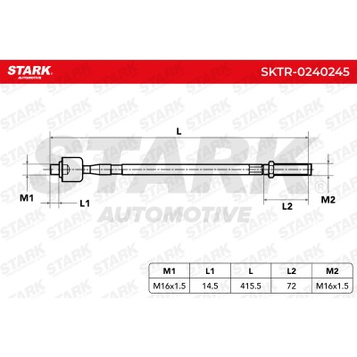 Tie Rod Assembly Stark SKTR-0240245 SKTR-0240245 - photo 5