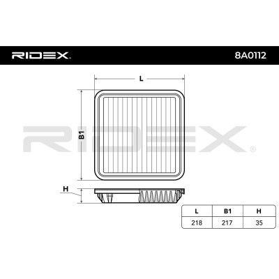Air Filter RIDEX 8A0112 8A0112 - photo 3