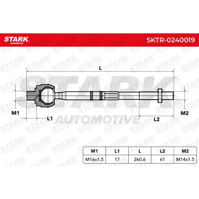 Tie Rod Assembly Stark SKTR-0240019 SKTR-0240019 - photo 5