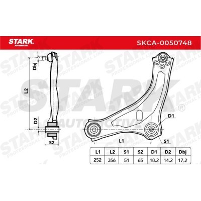 Control Arm Stark SKCA-0050748 SKCA-0050748 - photo 5