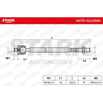Tie Rod Assembly Stark SKTR-0240184 SKTR-0240184 - photo 6