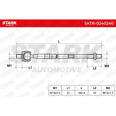 Tie Rod Assembly Stark SKTR-0240240 SKTR-0240240 - photo 5