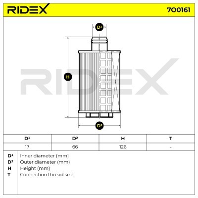 Oil Filter RIDEX 7O0161 7O0161 - photo 6