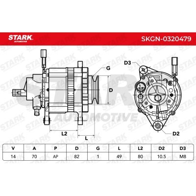 Alternator Stark SKGN-0320479 SKGN-0320479 - photo 10