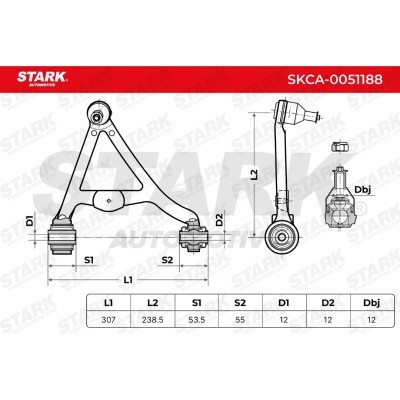 Control Arm Stark SKCA-0051188 SKCA-0051188 - photo 3