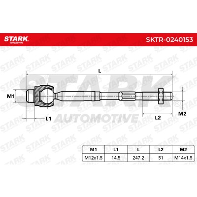 Tie Rod Assembly Stark SKTR-0240153 SKTR-0240153 - photo 5