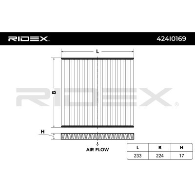 Cabin Air Filter RIDEX 424I0169 424I0169 - photo 4