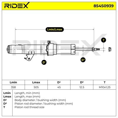 Shock Absorber RIDEX 854S0939 854S0939 - photo 4