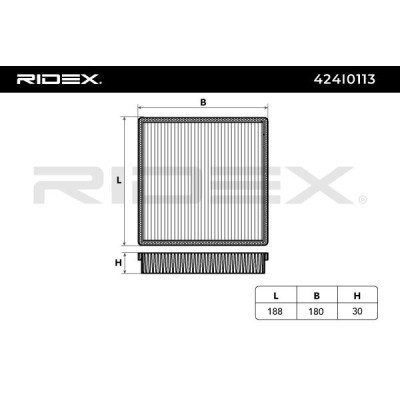 Cabin Air Filter RIDEX 424I0113 424I0113 - photo 3