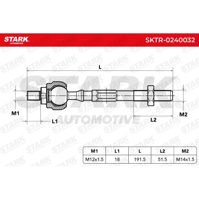 Tie Rod Assembly Stark SKTR-0240032 SKTR-0240032 - photo 5
