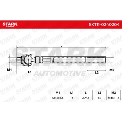 Tie Rod Assembly Stark SKTR-0240204 SKTR-0240204 - photo 7