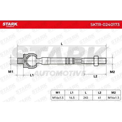 Tie Rod Assembly Stark SKTR-0240173 SKTR-0240173 - photo 7