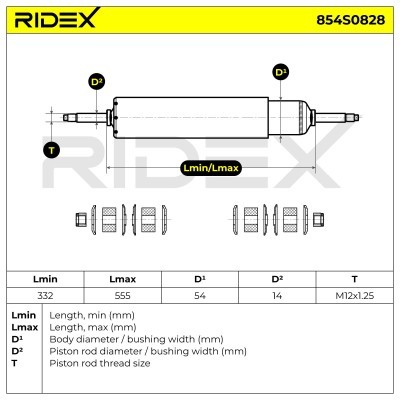 Shock Absorber RIDEX 854S0828 854S0828 - photo 5