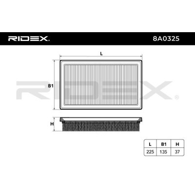 Air Filter RIDEX 8A0325 8A0325 - photo 5