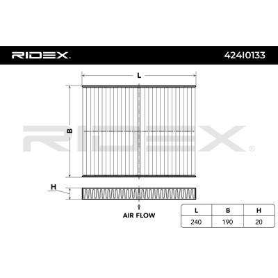 Cabin Air Filter RIDEX 424I0133 424I0133 - photo 2