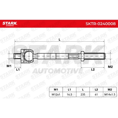 Tie Rod Assembly Stark SKTR-0240008 SKTR-0240008 - photo 5
