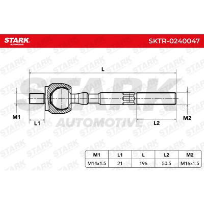 Tie Rod Assembly Stark SKTR-0240047 SKTR-0240047 - photo 6