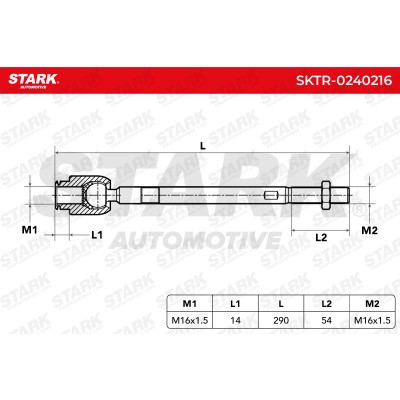 Tie Rod Assembly Stark SKTR-0240216 SKTR-0240216 - photo 7