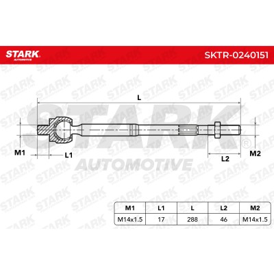 Tie Rod Assembly Stark SKTR-0240151 SKTR-0240151 - photo 6