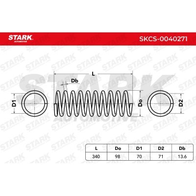 Suspension Spring Stark SKCS-0040271 SKCS-0040271 - photo 2