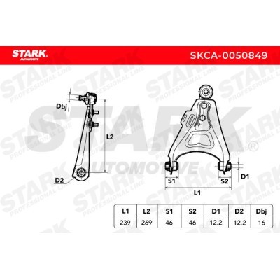 Control Arm Stark SKCA-0050849 SKCA-0050849 - photo 6