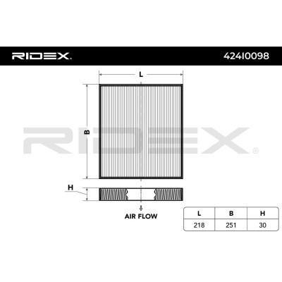 Cabin Air Filter RIDEX 424I0098 424I0098 - photo 3