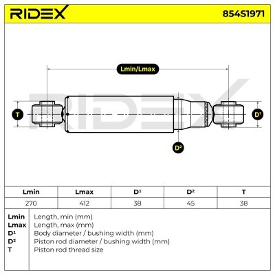 Shock Absorber RIDEX 854S1971 854S1971 - photo 6