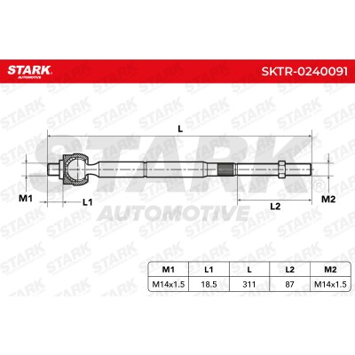 Tie Rod Assembly Stark SKTR-0240091 SKTR-0240091 - photo 5