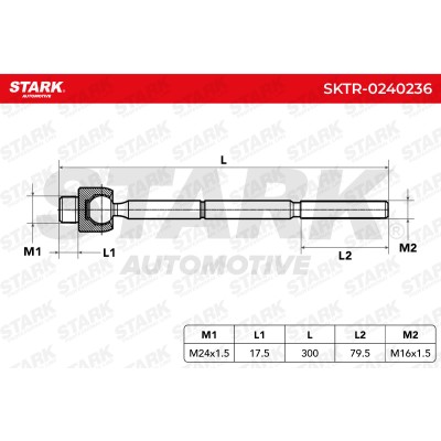 Tie Rod Assembly Stark SKTR-0240236 SKTR-0240236 - photo 6