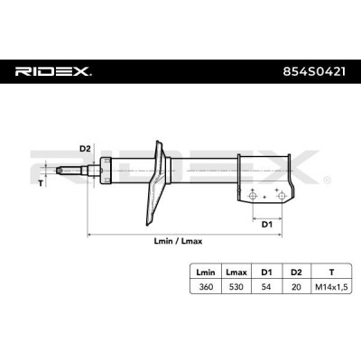 Shock Absorber RIDEX 854S0421 854S0421 - photo 7