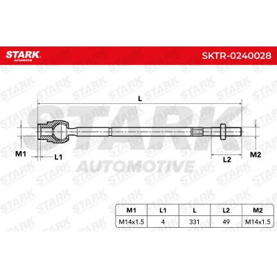 Tie Rod Assembly Stark SKTR-0240028 SKTR-0240028 - photo 4