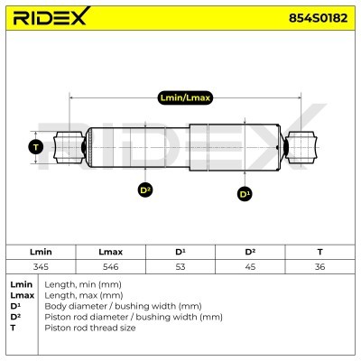 Shock Absorber RIDEX 854S0182 854S0182 - photo 8