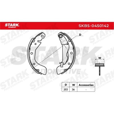 Brake Pads Set Stark SKBS-0450142 SKBS-0450142 - photo 5