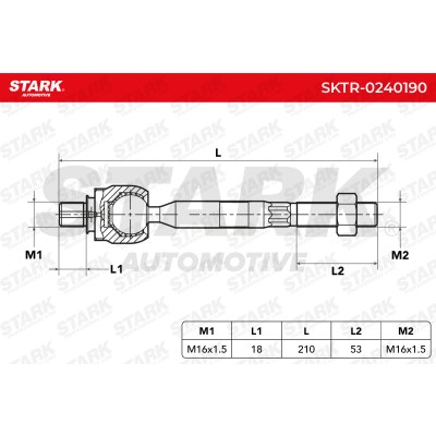 Tie Rod Assembly Stark SKTR-0240190 SKTR-0240190 - photo 6