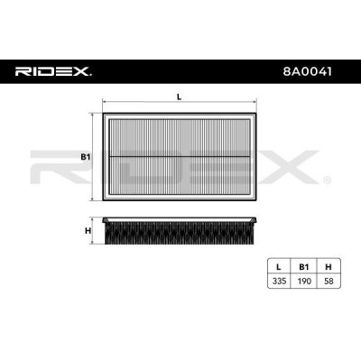 Air Filter RIDEX 8A0041 8A0041 - photo 6
