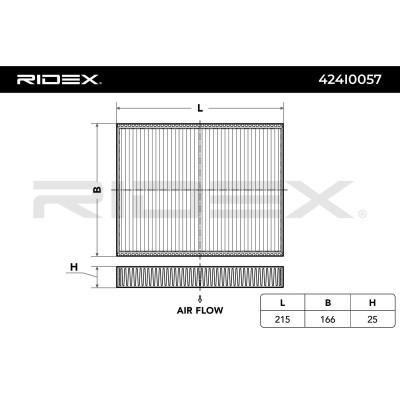 Cabin Air Filter RIDEX 424I0057 424I0057 - photo 2