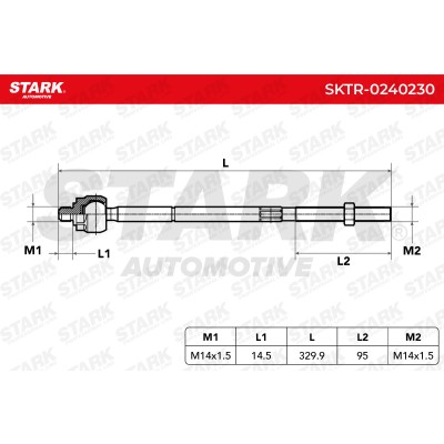Tie Rod Assembly Stark SKTR-0240230 SKTR-0240230 - photo 6