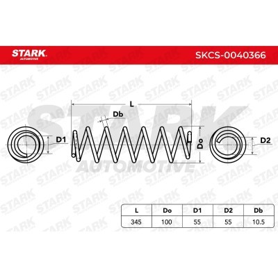 Suspension Spring Stark SKCS-0040366 SKCS-0040366 - photo 6