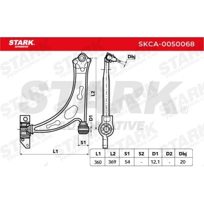 Control Arm Stark SKCA-0050068 SKCA-0050068 - photo 3