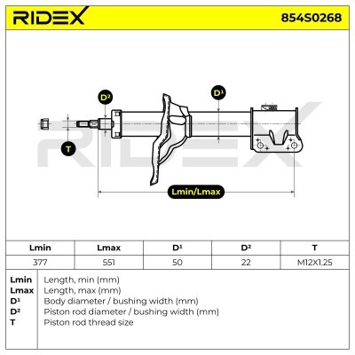 Shock Absorber RIDEX 854S0268 854S0268 - photo 5