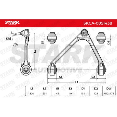 Control Arm Stark SKCA-0051438 SKCA-0051438 - photo 5