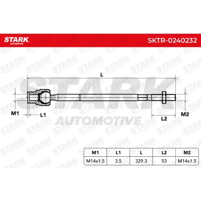 Tie Rod Assembly Stark SKTR-0240232 SKTR-0240232 - photo 6