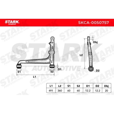 Control Arm Stark SKCA-0050757 SKCA-0050757 - photo 7