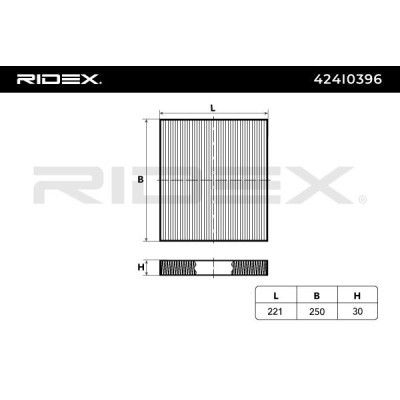 Cabin Air Filter RIDEX 424I0396 424I0396 - photo 6