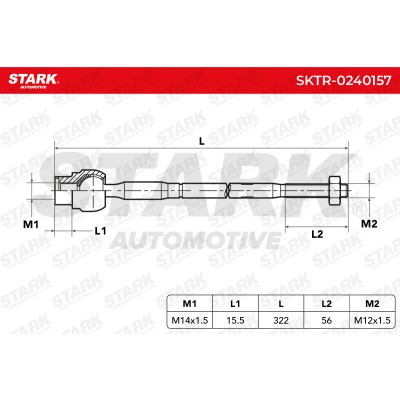 Tie Rod Assembly Stark SKTR-0240157 SKTR-0240157 - photo 8