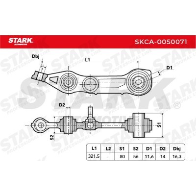 Control Arm Stark SKCA-0050071 SKCA-0050071 - photo 7